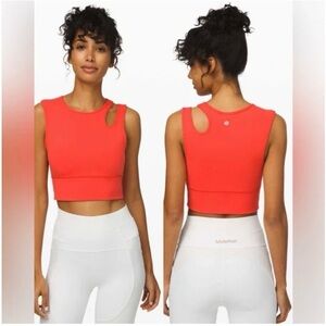 Lululemon Mastered Motion Cropped Tank Sz 4